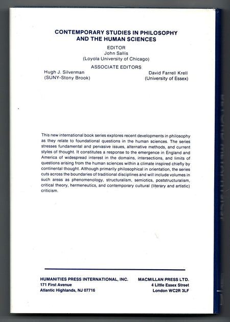 Beyond Metaphysics?: The Hermeneutic Circle In Contemporary Continental Philosophy by John Llewelyn