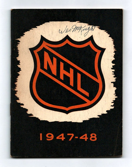 National Hockey League Press and Radio Guide 1947-48