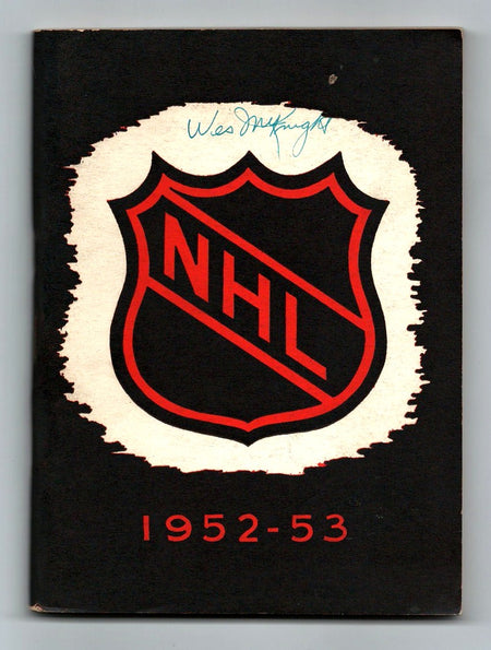 National Hockey League Press and Radio Guide 1952-53