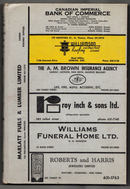 Vernon's Forty-Third Edition City of St. Thomas Directory 1969