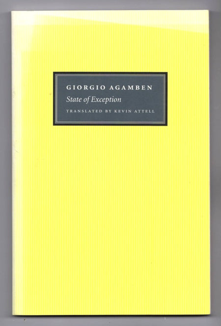 State of Exception by Giorgio Agamben