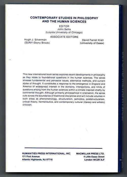 Beyond Metaphysics?: The Hermeneutic Circle In Contemporary Continental Philosophy by John Llewelyn