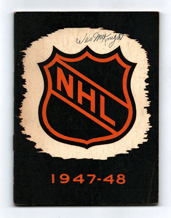 National Hockey League Press and Radio Guide 1947-48