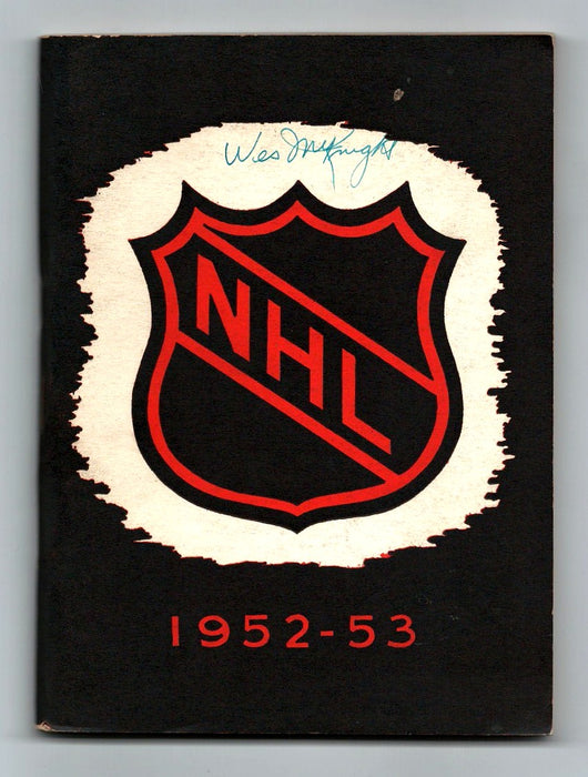 National Hockey League Press and Radio Guide 1952-53 