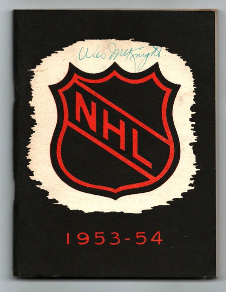 National Hockey League Press and Radio Guide 1953-54 