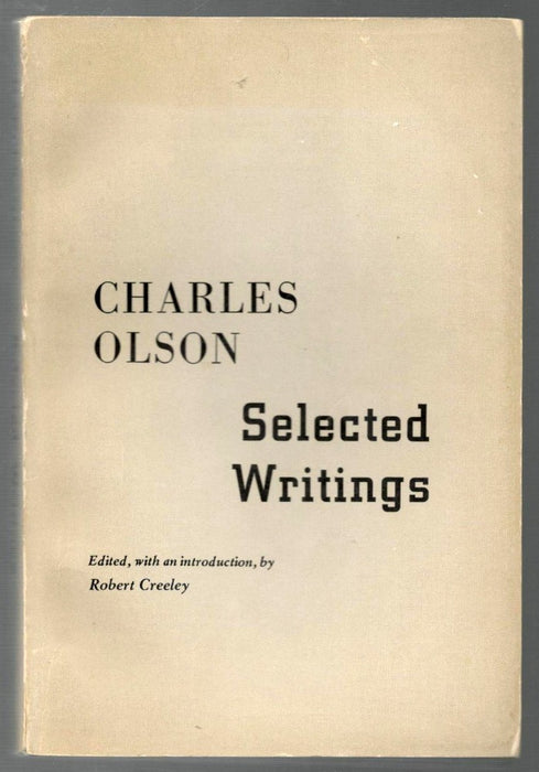 Selected Writings of Charles Olson
